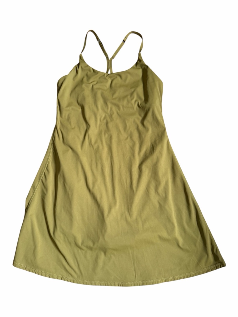 Olive Green A-Line Slip Dress - Brand: